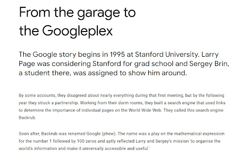 google story